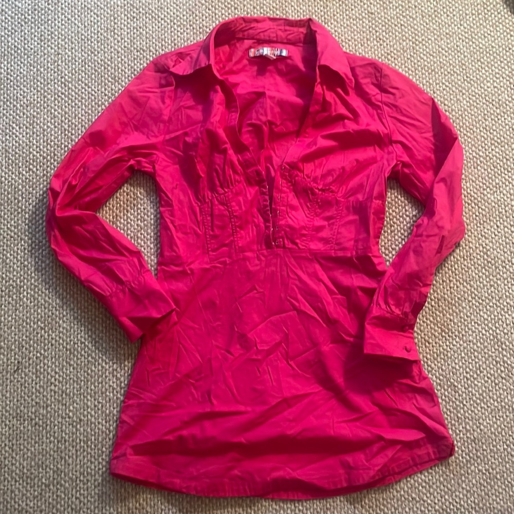 Hot pink corset dress